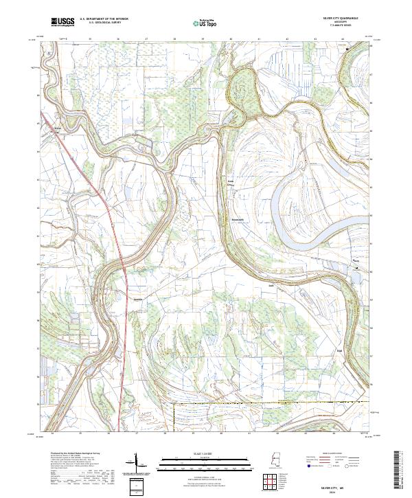 Silver City topographic map thumbnail