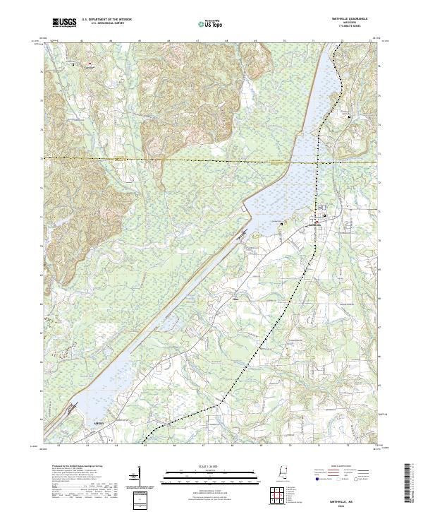 Smithville topographic map thumbnail