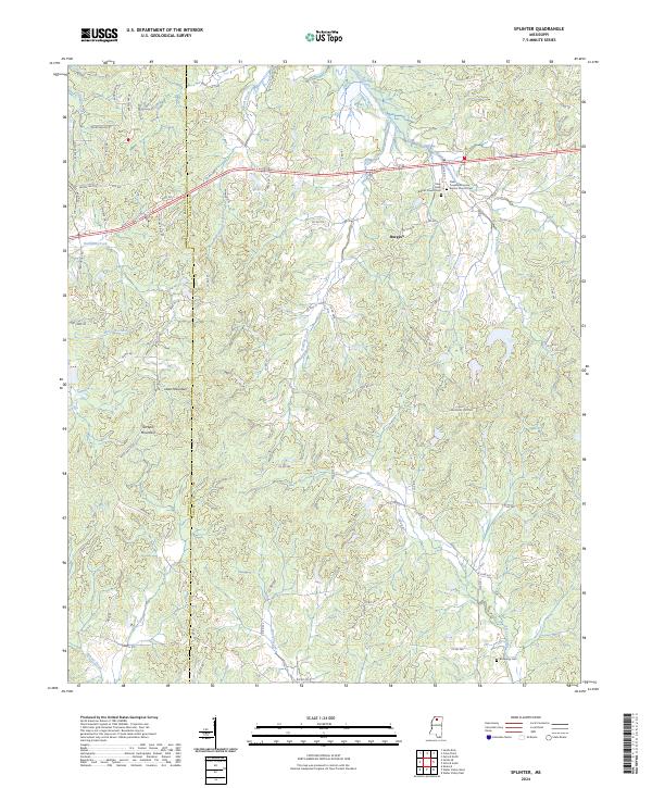 Splinter topographic map thumbnail
