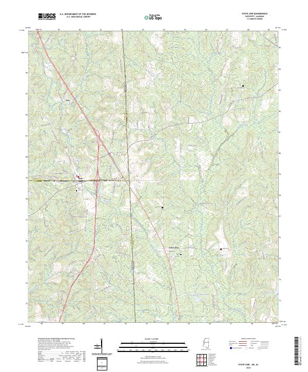 State Line topographic map thumbnail
