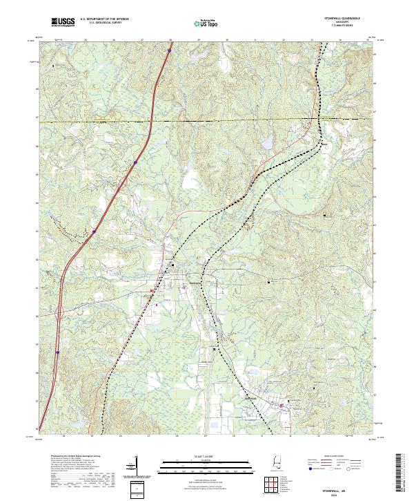 Stonewall topographic map thumbnail