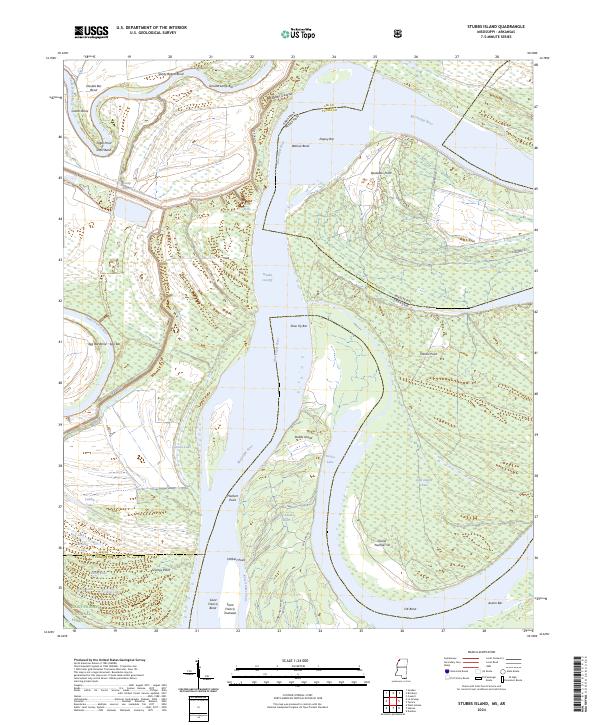 Stubbs Island topographic map thumbnail