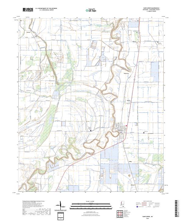 Sunflower topographic map thumbnail