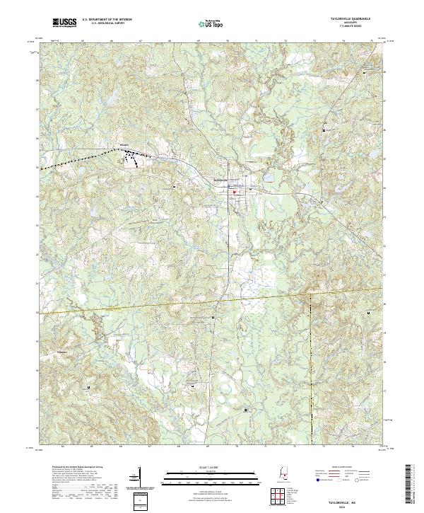 Taylorsville topographic map thumbnail