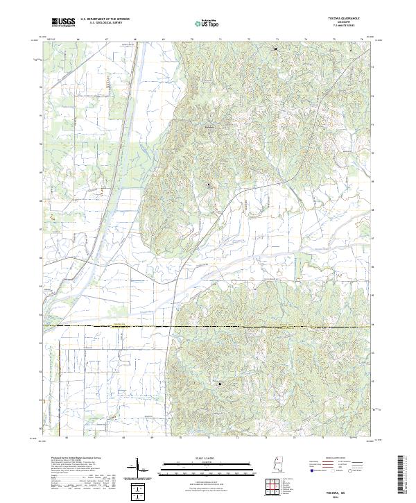 Tocowa topographic map thumbnail