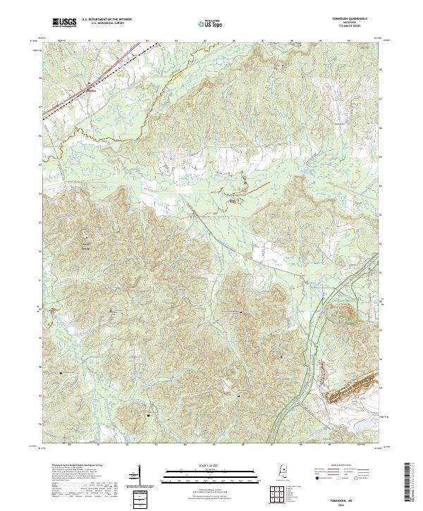 Tomnolen topographic map thumbnail