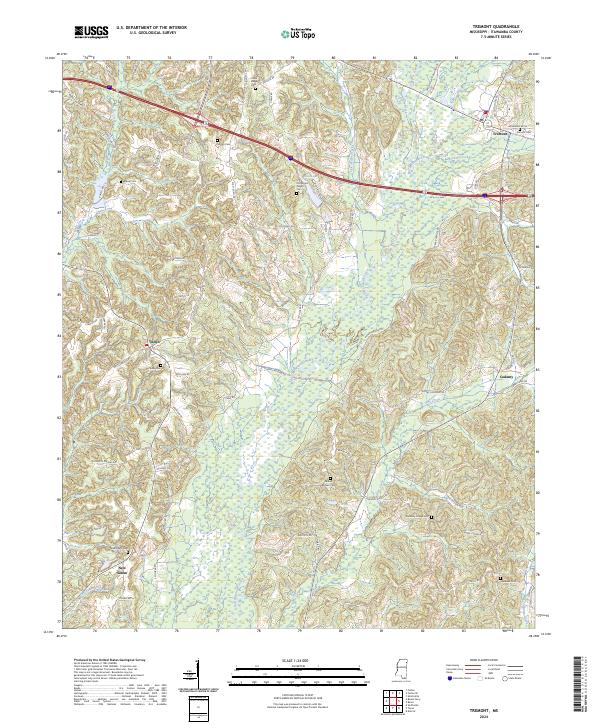 Tremont 2024 topographic map thumbnail