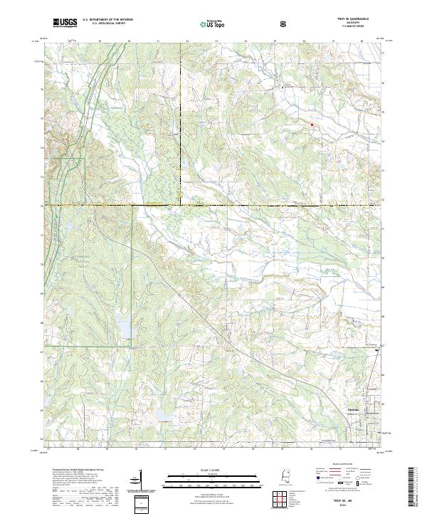 Troy SE 2024 topographic map thumbnail