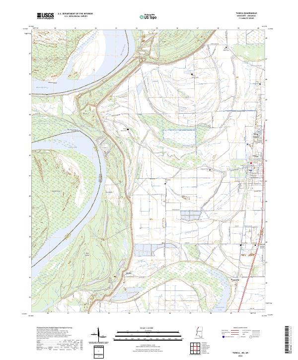 Tunica 2024 topographic map thumbnail