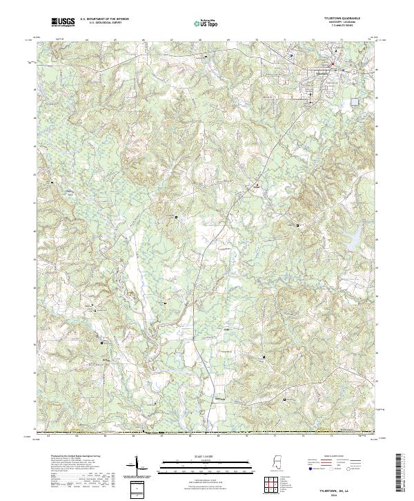 Tylertown 2024 topographic map thumbnail