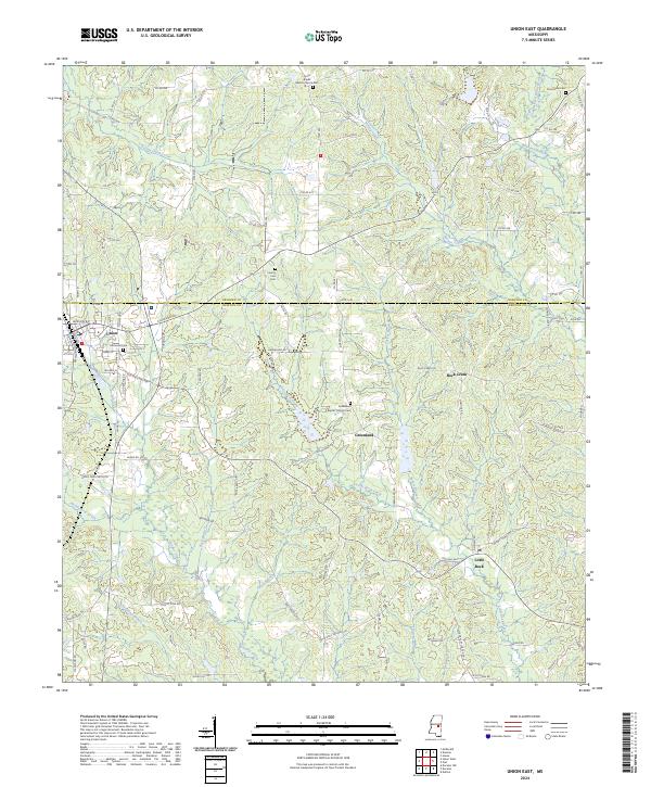 Union East topographic map thumbnail