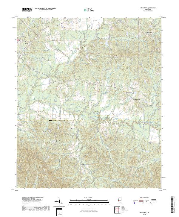 Utica East topographic map thumbnail