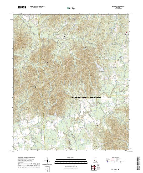 Utica West topographic map thumbnail