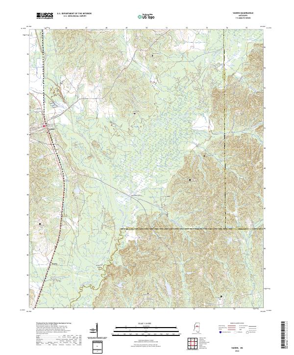 Vaiden 2024 topographic map thumbnail