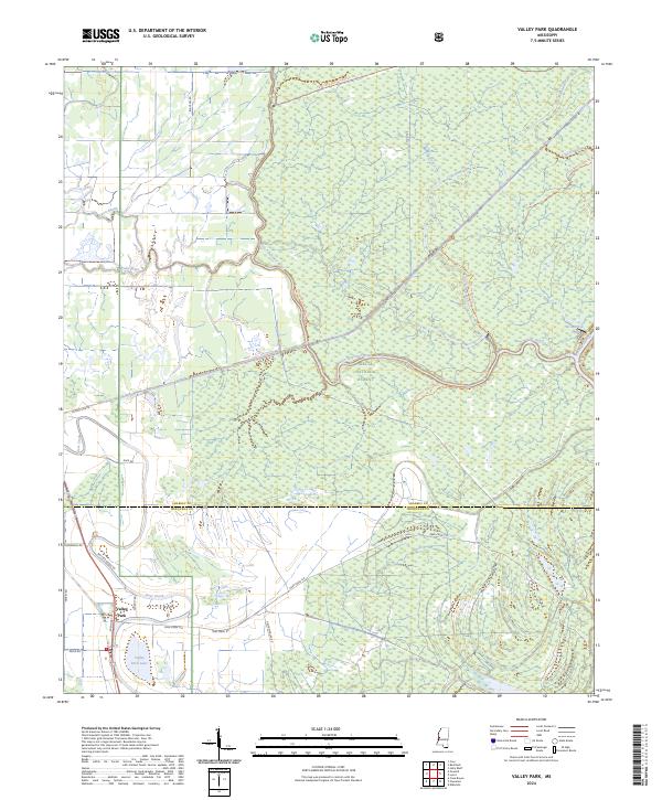 Valley Park topographic map thumbnail