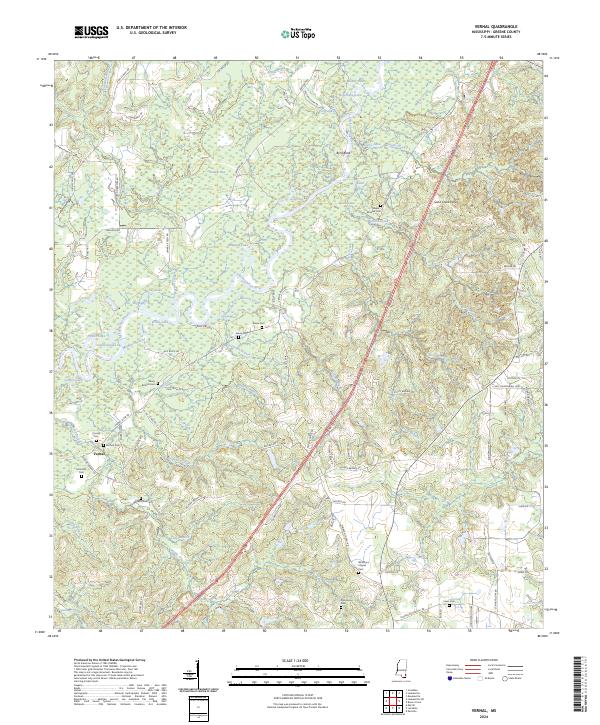 Vernal topographic map thumbnail