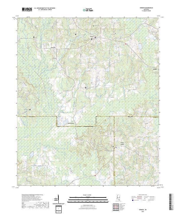 Vernon 2024 topographic map thumbnail