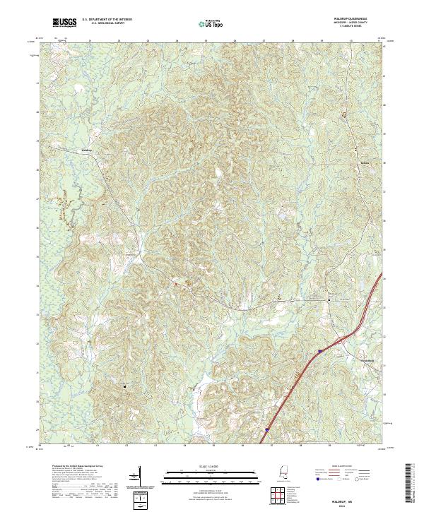Waldrup topographic map thumbnail