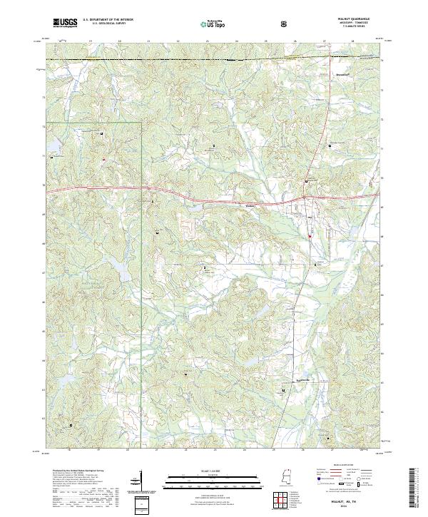 Walnut topographic map thumbnail