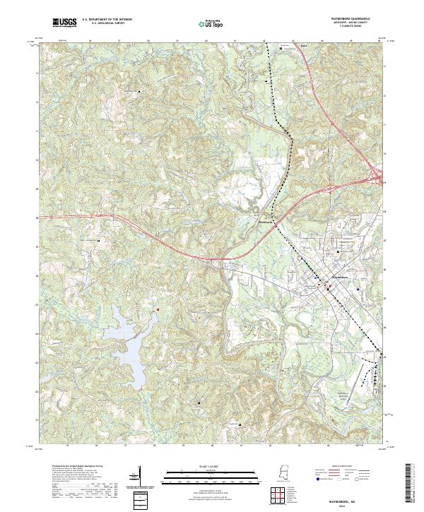 Waynesboro topographic map thumbnail