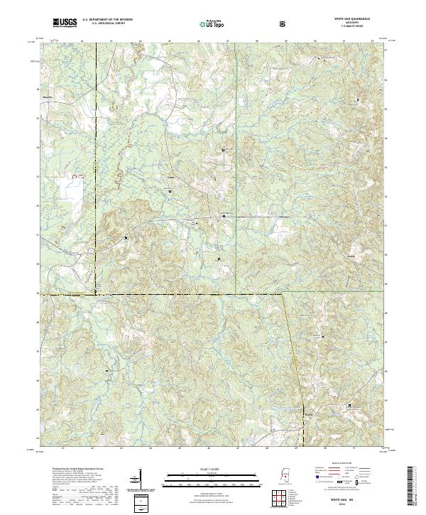 White Oak topographic map thumbnail