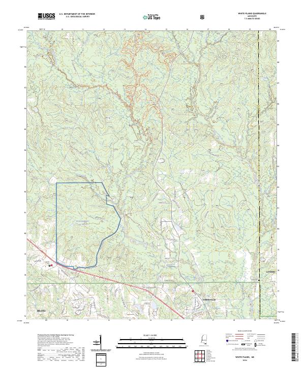 White Plains topographic map thumbnail
