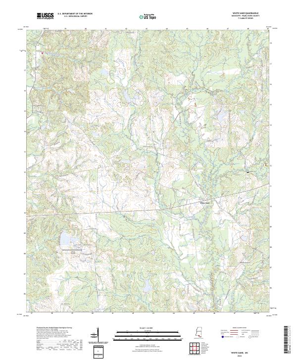 White Sand 2024 topographic map thumbnail