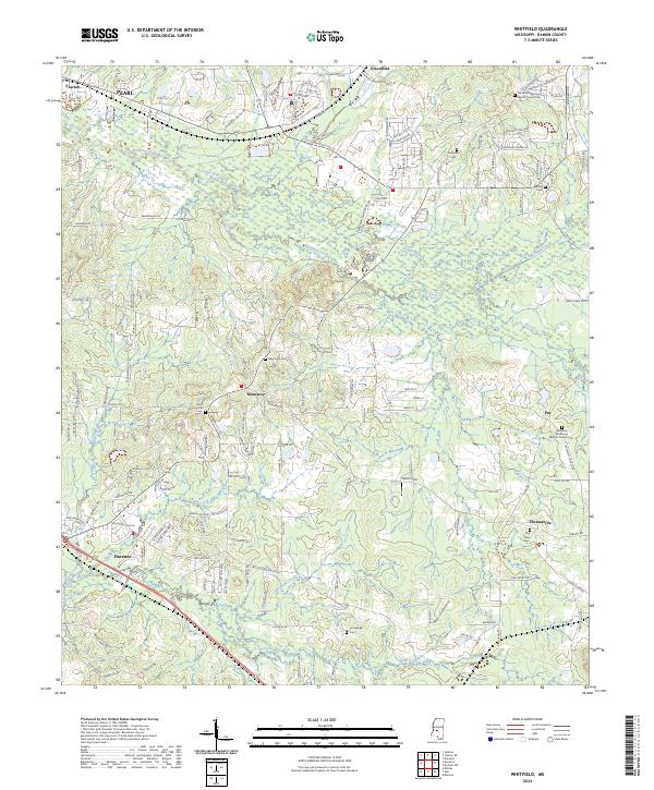 Whitfield topographic map thumbnail