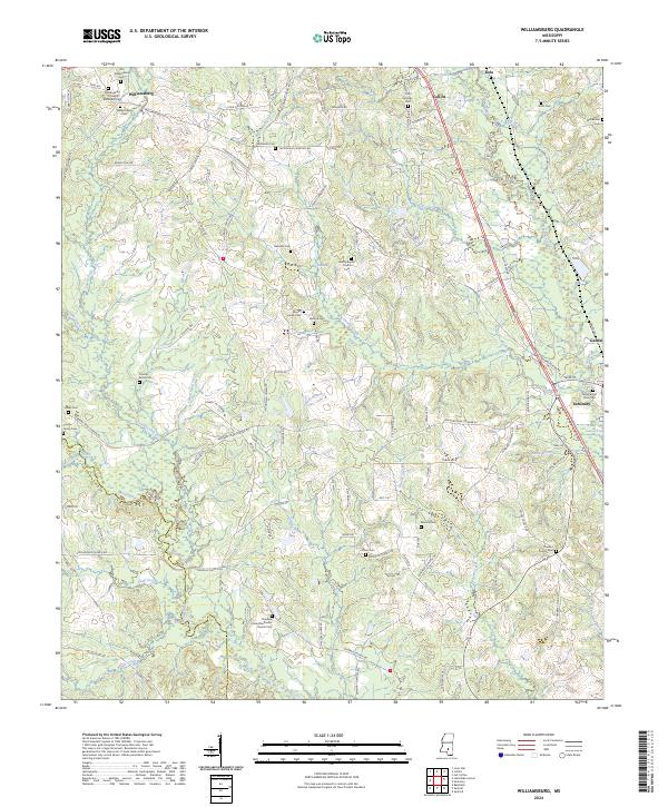 Williamsburg topographic map thumbnail