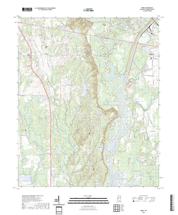 Wren topographic map thumbnail