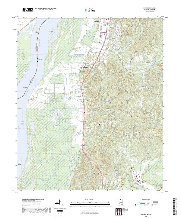 Yokena topographic map thumbnail