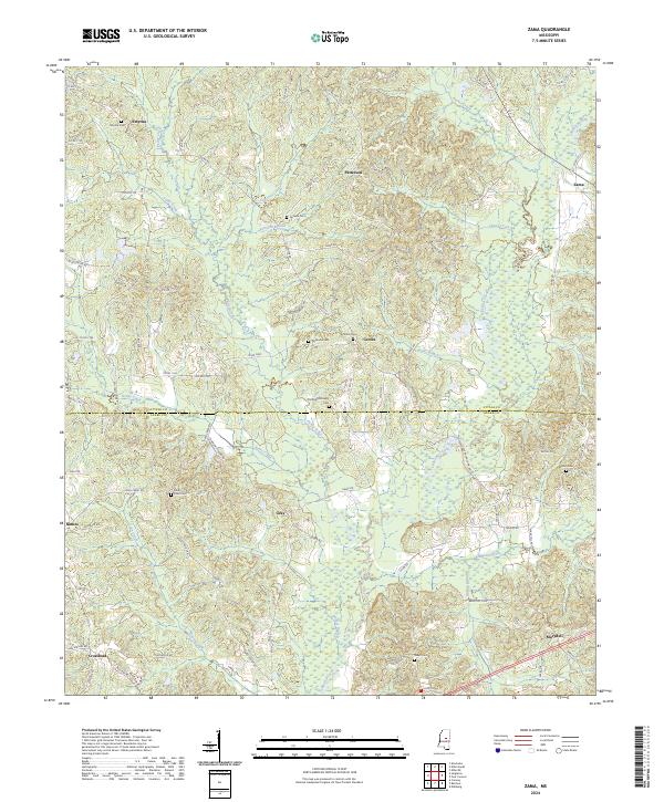 Zama topographic map thumbnail