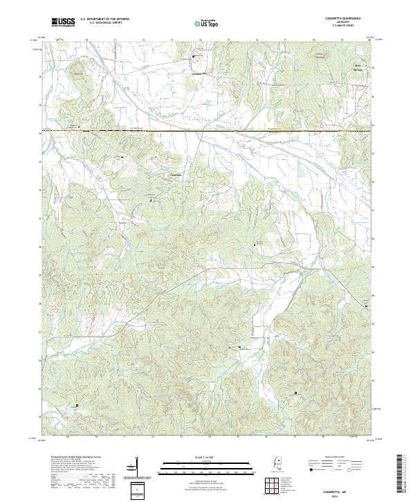 Cadaretta topographic map thumbnail