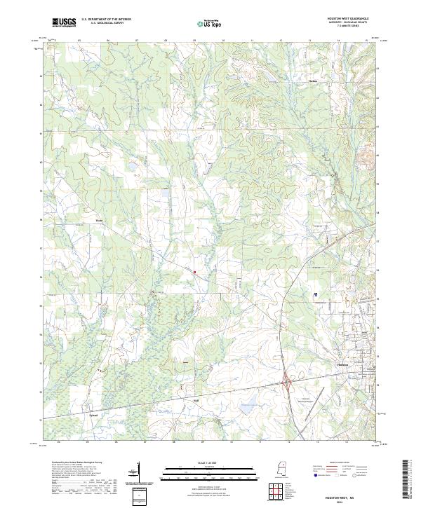 Houston West topographic map thumbnail