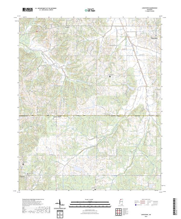 Longtown topographic map thumbnail