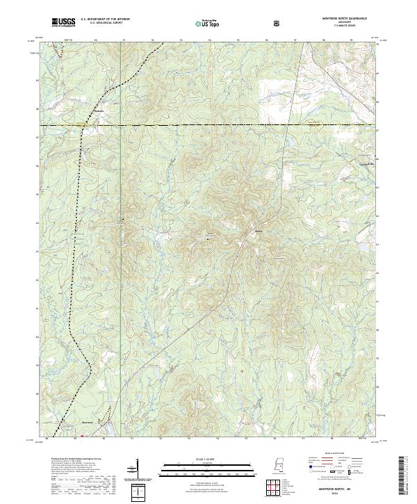 Montrose North topographic map thumbnail