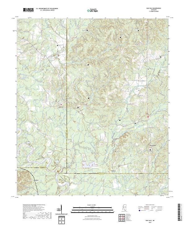 Oak Vale topographic map thumbnail