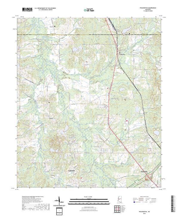 Pocahontas 2024 topographic map thumbnail
