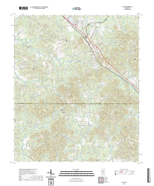 Star topographic map thumbnail