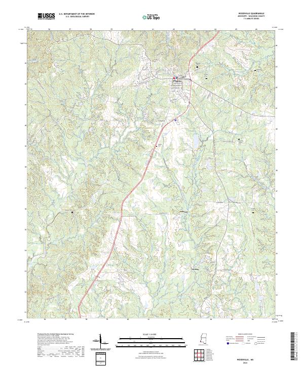 Woodville topographic map thumbnail