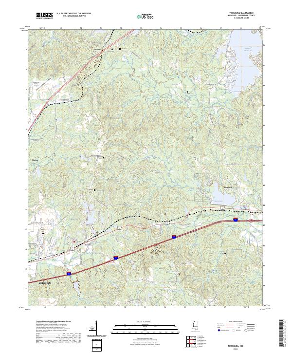 Toomsuba topographic map thumbnail