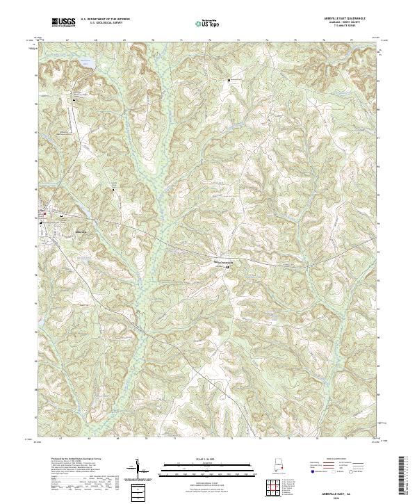 Abbeville East topographic map thumbnail