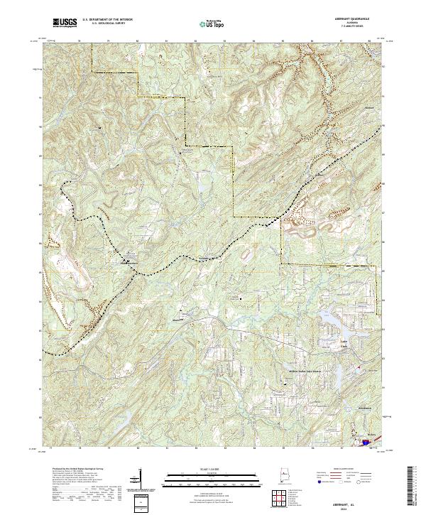 Abernant topographic map thumbnail