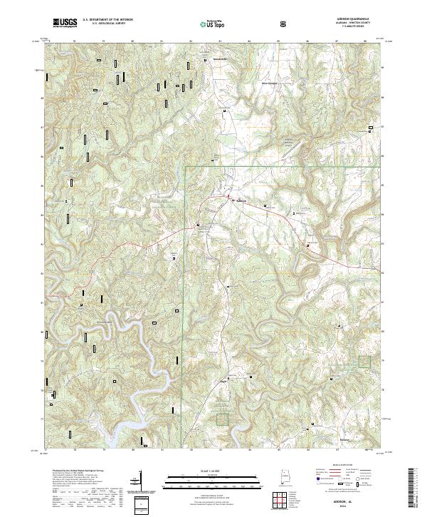 Addison topographic map thumbnail