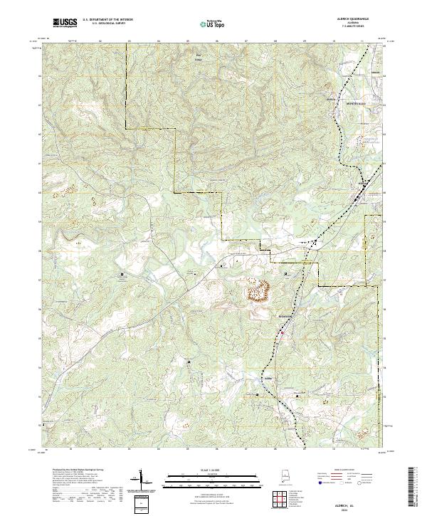 Aldrich topographic map thumbnail