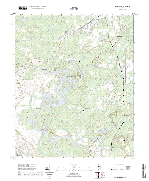 Aliceville South topographic map thumbnail