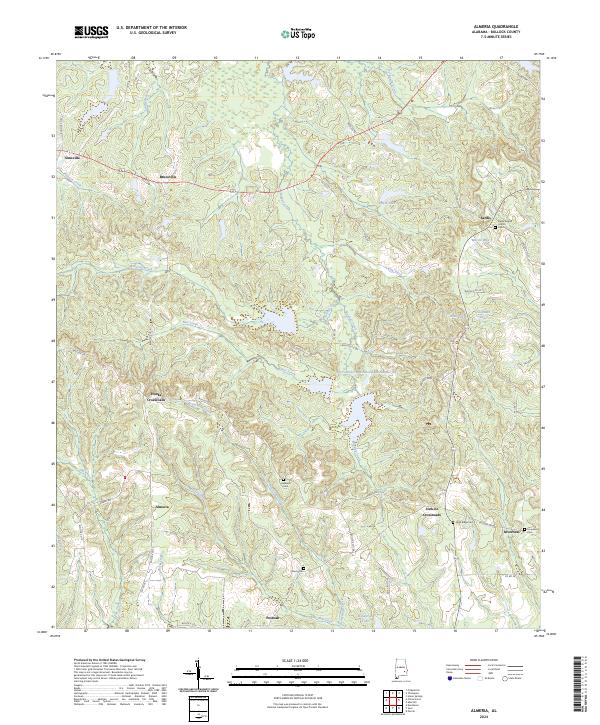 Almeria topographic map thumbnail