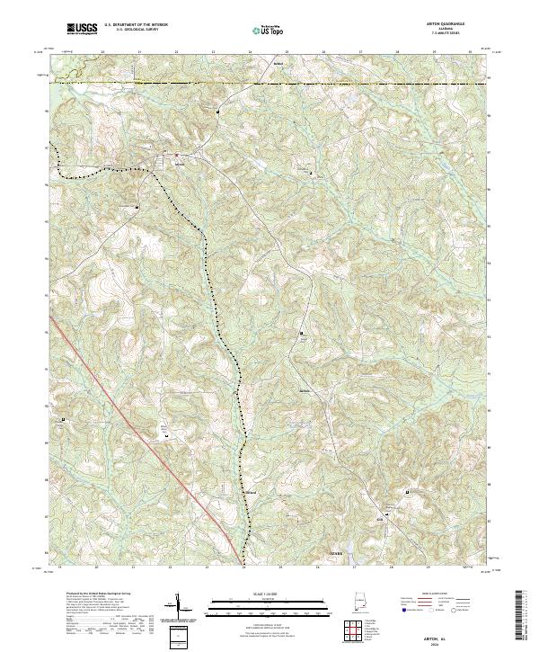 Ariton topographic map thumbnail