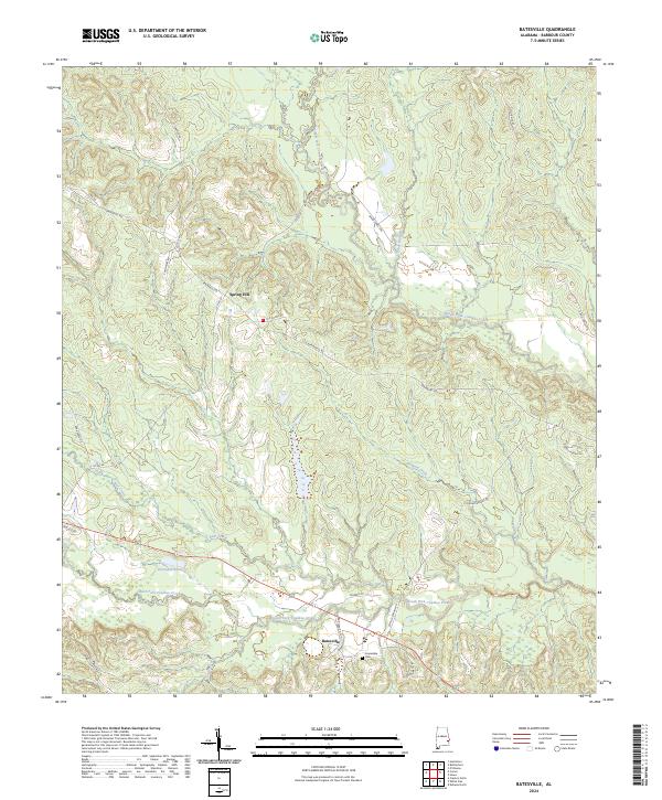 Batesville topographic map thumbnail