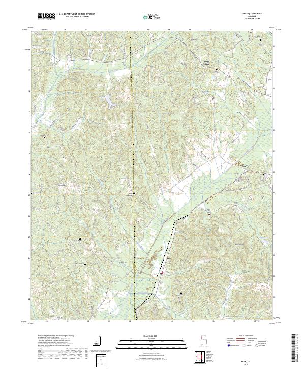 Belk topographic map thumbnail
